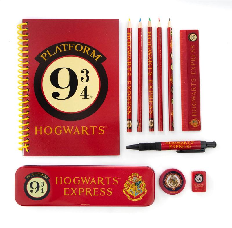 HARRY POTTER (PLATFORM 9 3/4) BUMPER STATIONERY SET (11 elements) / zestaw szkolny Harry Potter - Peron 9 3/4 (11 elementów)