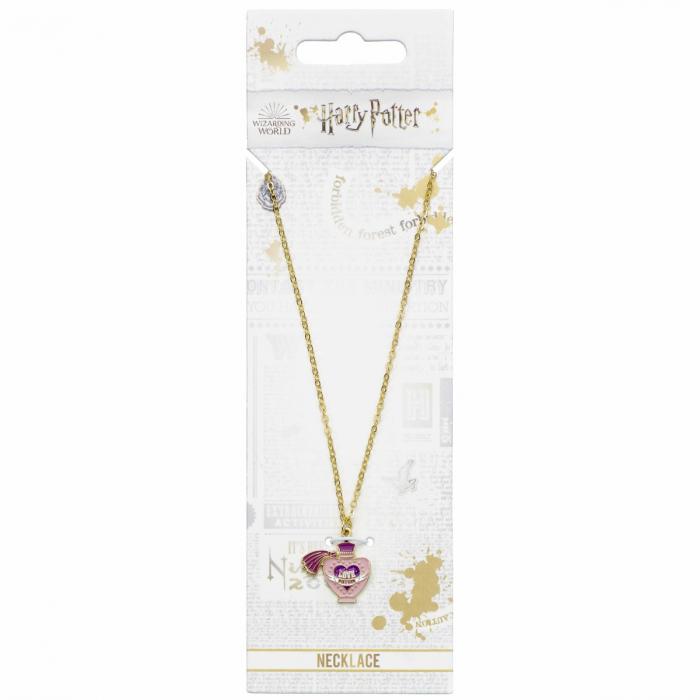 Harry Potter gold plated Love Potion Necklace / Łańcuszek z zawieszką Harry Potter - Love Potion (pozłacany)