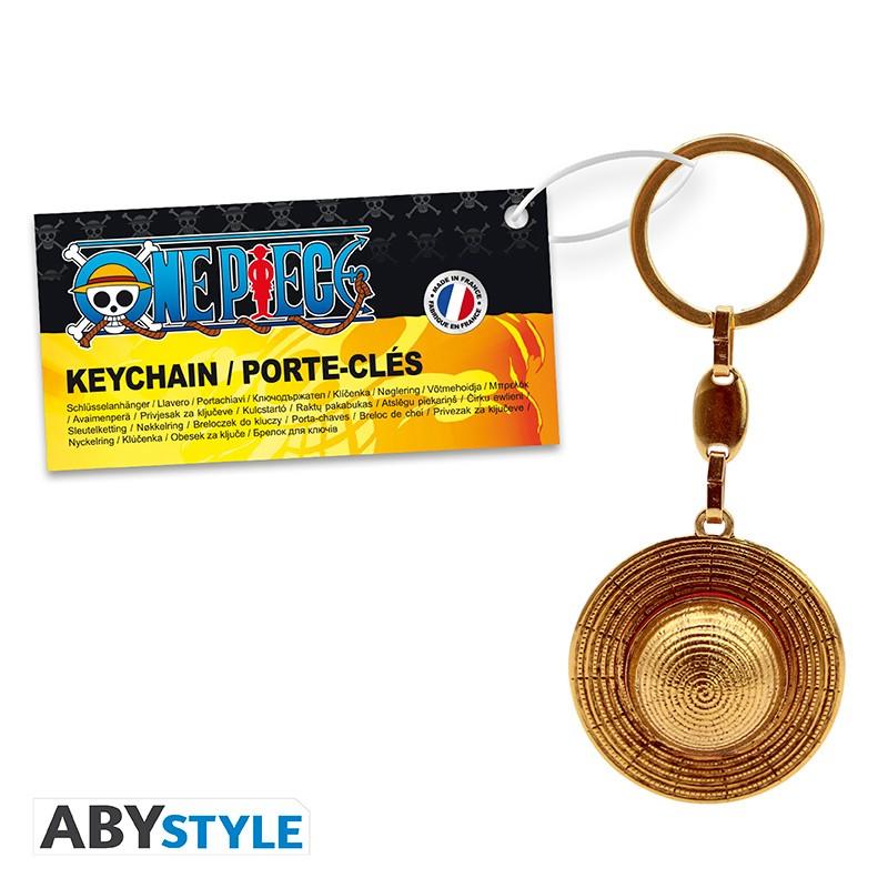 ONE PIECE Keychain 3D - Strawhat / brelok 3D One Piece - słomkowy kapelusz - ABS