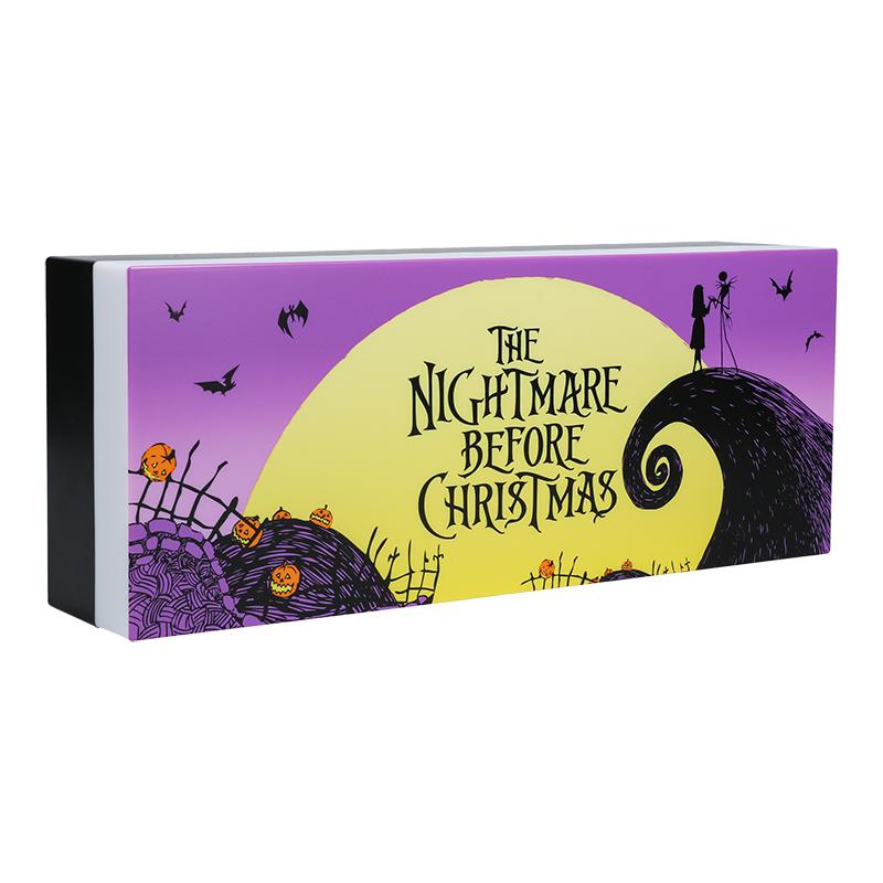 The Nightmare Before Christmas Logo Light / Lampka Miasteczko Halloween - logo