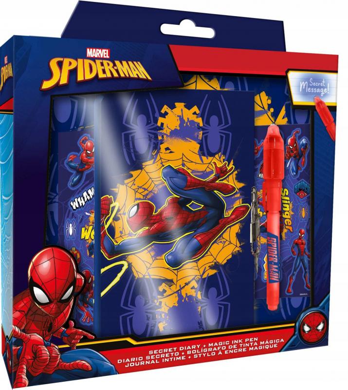 Marvel Spider-man secret diary with magic pen / Marvel Spider-man pamiętnik z magicznym długopisem