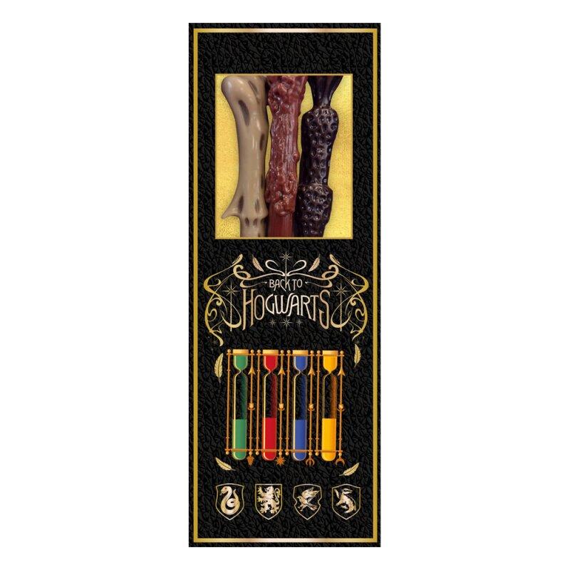 Harry Potter Triple Wand Pack - Colourful Crest (3 pcs) / zestaw 3 długopisów - różdżek Harry Potter