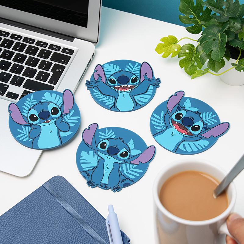 Disney Stitch Shaped Coasters (4 pcs) / Disney Stitch podkładki (4 szt)