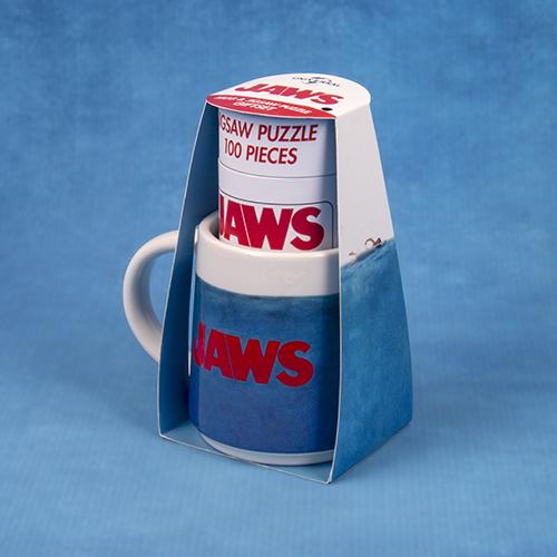 Jaws shaped mug & puzzle gift set / zestaw prezentowy Szczęki kubek plus puzzle (100 elem)