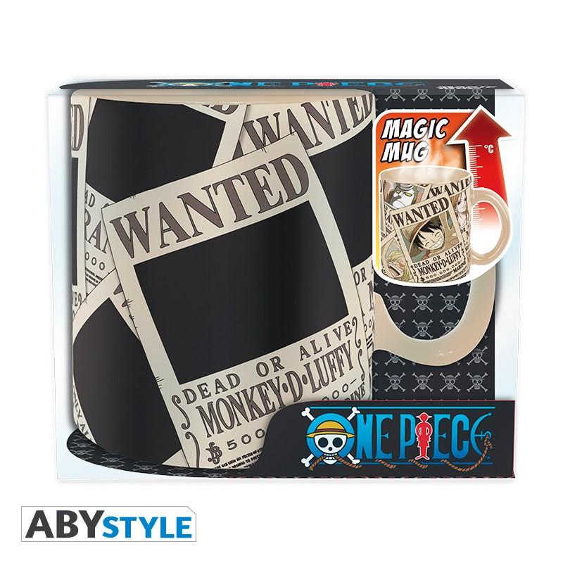 ONE PIECE - Mug Heat Change - 460 ml - Wanted - ABS