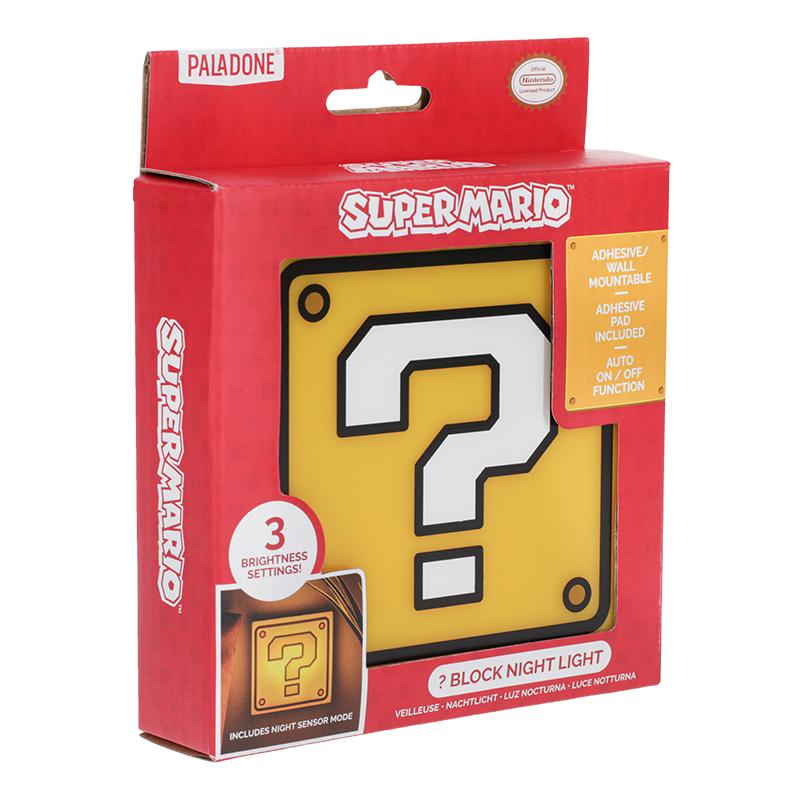 Super Mario Question Block Night Light / lampka nocna Super Mario - znak zapytania