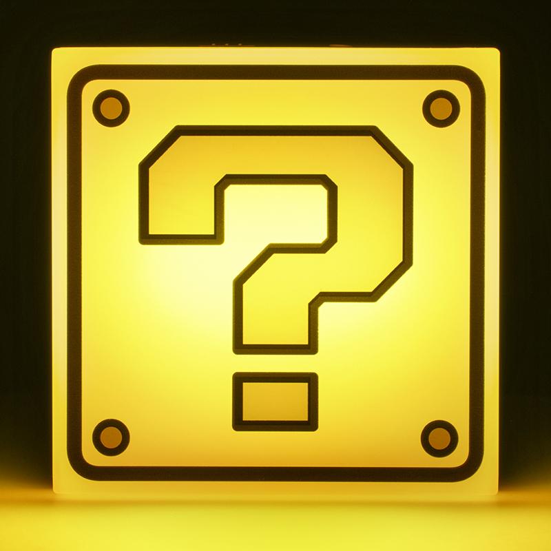 Super Mario Question Block Night Light / lampka nocna Super Mario - znak zapytania
