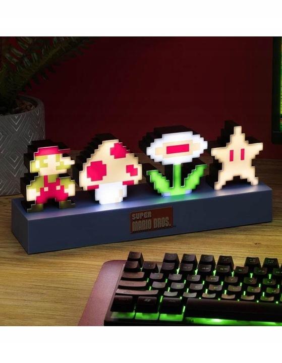Super Mario Bros Icons Light / lampka Super Mario Bros - ikony