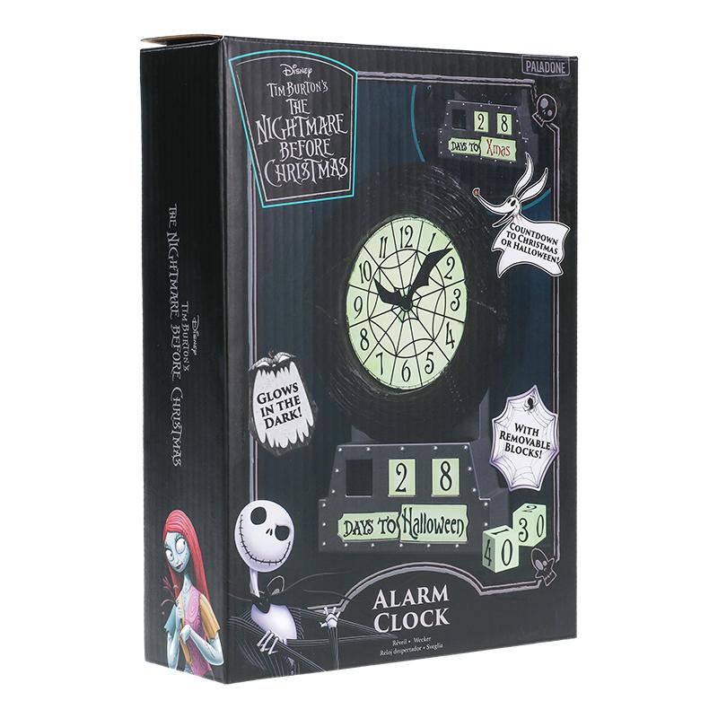 The Nightmare Before Christmas Countdown Alarm Clock (high: 21 cm) / Zegar Miasteczko Halloween (wysokość: 21 cm)