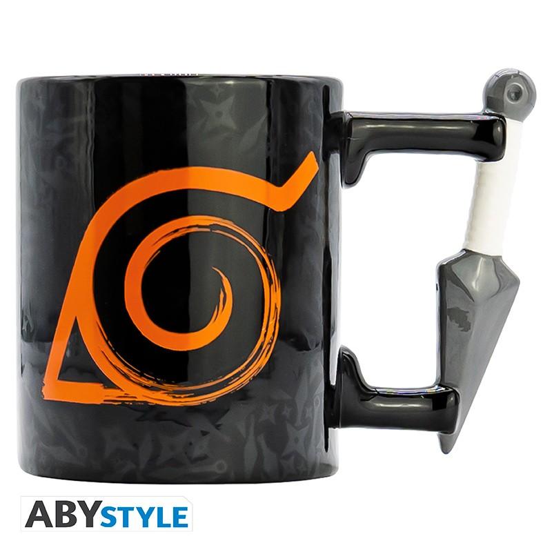 NARUTO SHIPPUDEN - Mug 3D handle - Kunai Konoha / Kubek 3D Naruto Shippuden Kunai Konoha - ABS