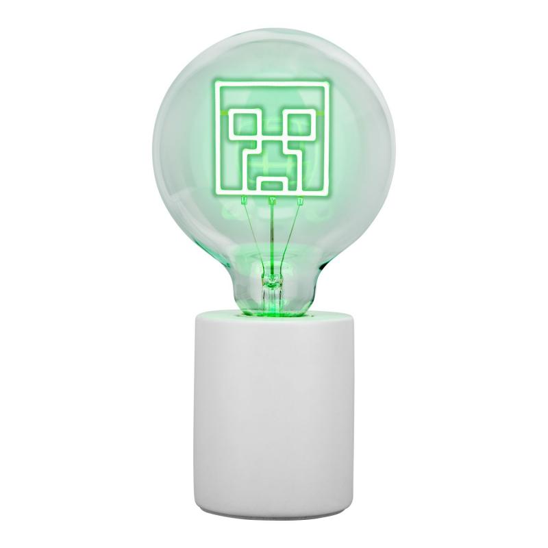 Minecraft Creeper LED Neon Bulb lamp (high: 24,3 cm) / Minecraft Creeper lampka - żarówka neonowa (wysokość: 24,3 cm)