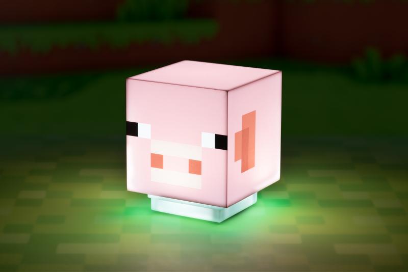 Minecraft Pig Light with Sound / lampka Minecraft Świnka z dźwiękiem