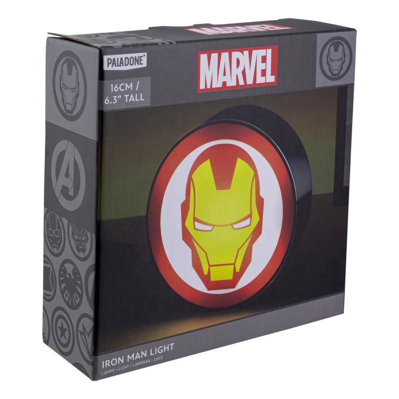 Marvel Iron Man Box Light (diameter: 16 cm) / lampka Marvel Iron Man (średnica: 16 cm)