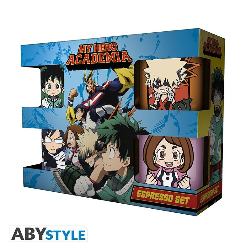 MY HERO ACADEMIA set 4 espresso mugs - Chibi / My Hero Academia zestaw do espresso Chibi (4 kubeczki) - ABS