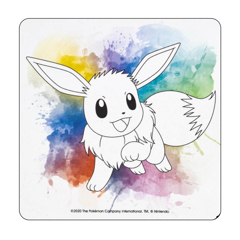 Pokemon - Eevee gift set: mug, glass, 2 x coasters / zestaw prezentowy Pokemon - Eevee: kubek, szklanka, 2 x podkładka - ABS