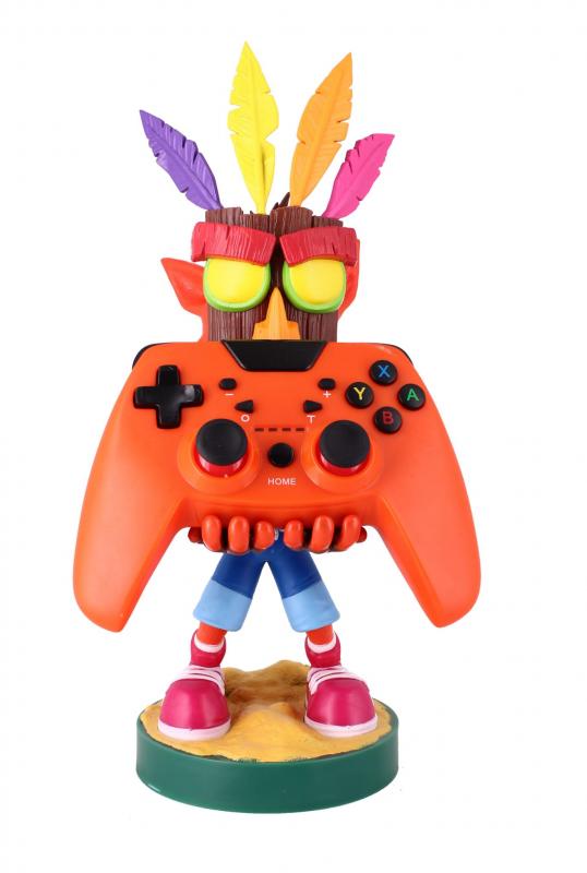 Crash Bandicoot Aku Aku phone & controller holder (20 cm)/ stojak Crash Aku Aku (20 cm)