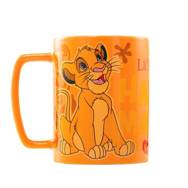 DISNEY THE LION KING (SIMBA SMILING FACE) FUZZY MUG / Disney Król Lew (uśmiechający się Simba) kubek z futerkiem