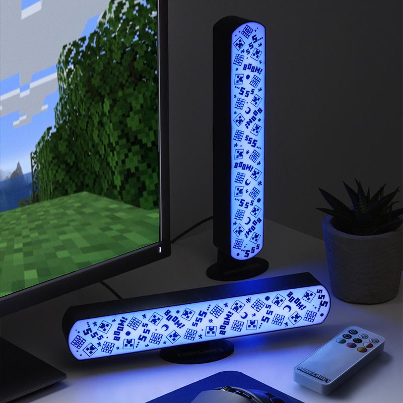 Minecraft multicolors Light Bar Set of 2 with Remote / Minecraft zestaw 2 lampek wielokolorowych z pilotem