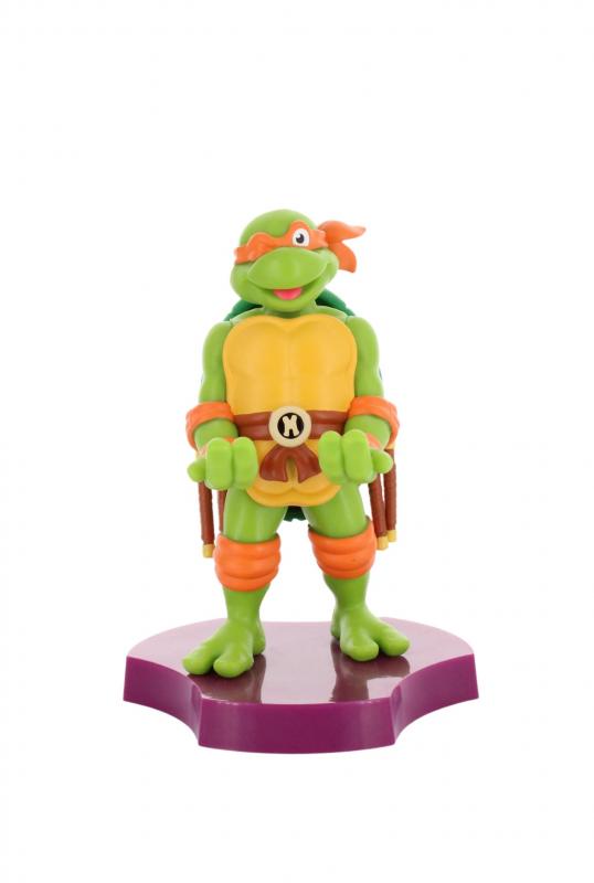 TMNT: Michaelangelo Cable Guys Holdem - Earbud Holder (11 cm) / Stojak na słuchawki Wojownicze Żółwie Ninja - Michaelangelo (11 cm)