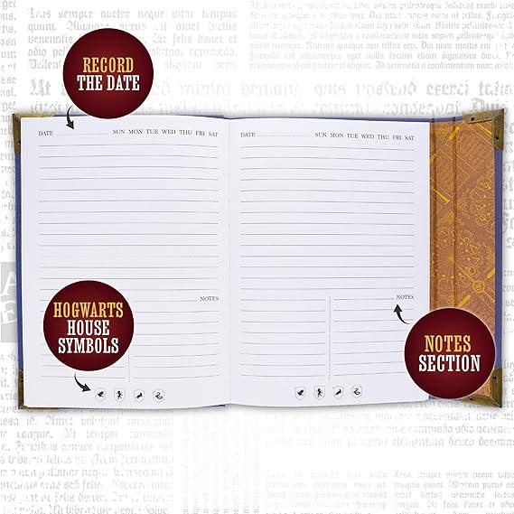 Harry Potter Hogwarts Secret Locked Diary and Quill Pen Set / zestaw Harry Potter zamykany notatnik Hogwarts z gęsim piórem