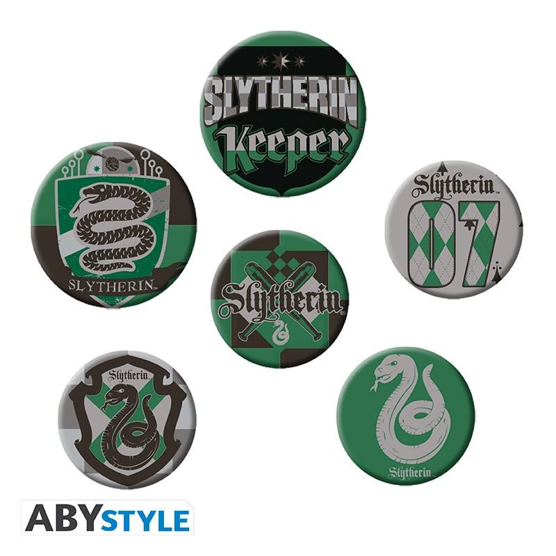 HARRY POTTER badge pack - Slytherin / Harry Potter zestaw przypinek - Slytherin - ABS