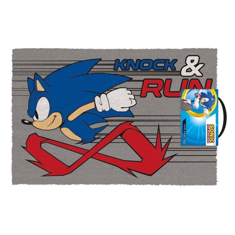 SONIC THE HEDGEHOG (KNOCK AND RUN) DOORMAT (60 x 40 cm) / wycieraczka pod drzwi Sonic the hedgehog (60 x 40 cm)