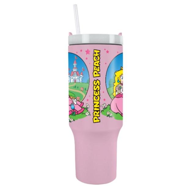 Super Mario (Peach) travel cup with straw (1180 ml) / Super Mario (Peach) kubek podróżny ze słomką (1180 ml)