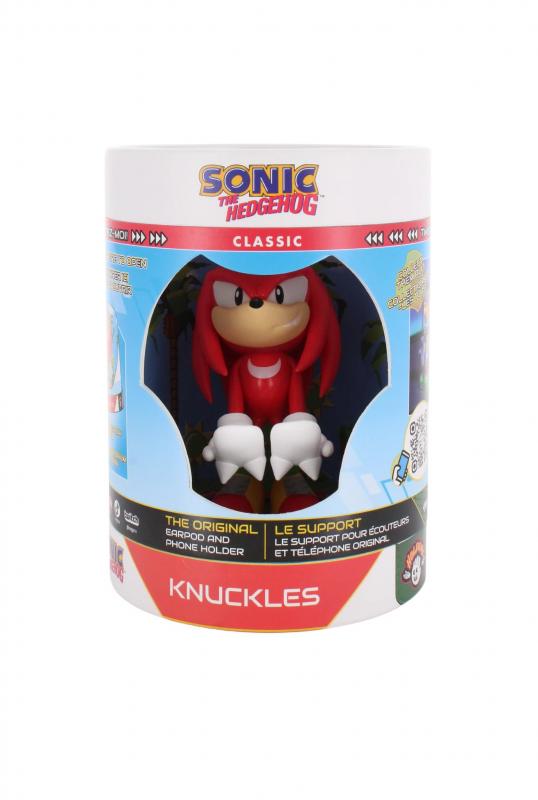 Sonic the hedgehog Knuckles Cable Guys Holdem - Earbud Holder (11 cm) / stojak na słuchawki Sonic the hedgehog - Knuckles (11 cm)