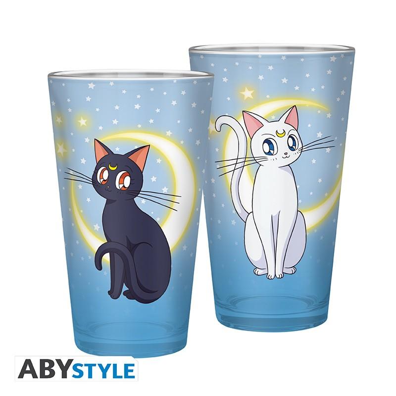 SAILOR MOON large glass (400ml) - Luna & Artemis / Sailor Moon duża szklanka (400 ml) Luna & Artemis - ABS