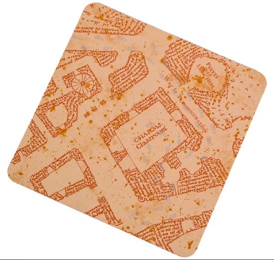 Harry Potter: Marauders Map Heat Changing Coasters (4pcs) / Harry Potter: Mapa Huncwotów podkładki termoaktywne (4 szt)