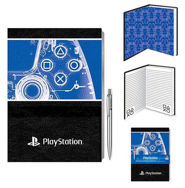 PLAYSTATION (X-RAY) set: A5 notebook plus pen / zestaw Playstation (X-RAY): notatnik A5 plus długopis