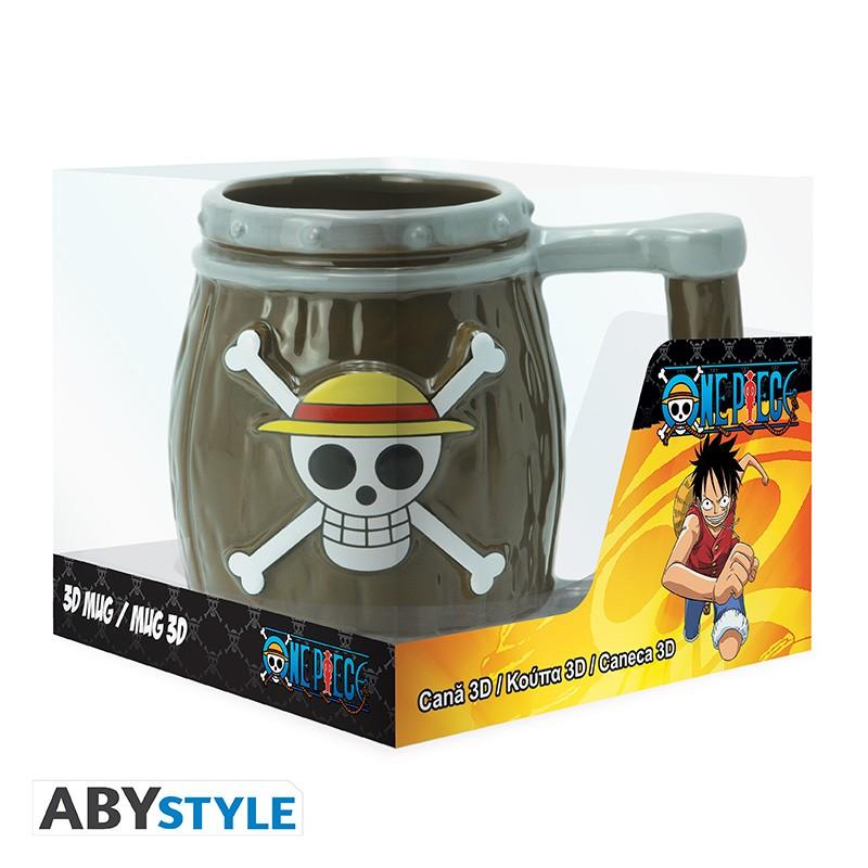 ONE PIECE - Mug 3D - Barrel / kubek 3D One Piece - beczka - ABS