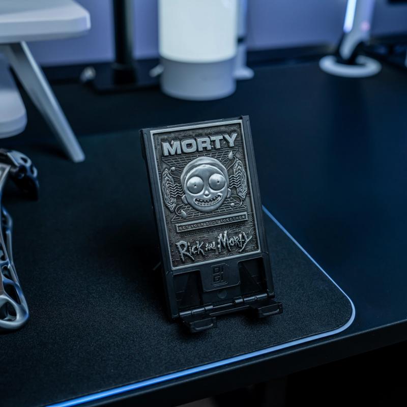 Rick & Morty - Digiplate Starter Pack: phone stand and metal plates set (3 pcs) / Rick & Morty zestaw: stojak na telefon plus 3 x płytki Digiplates