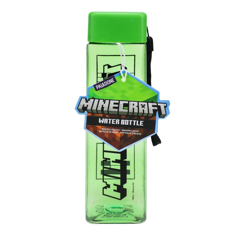 Minecraft Shaped Water Bottle (500 ml) / Butelka wielokrotnego użytku Minecraft (500 ml)