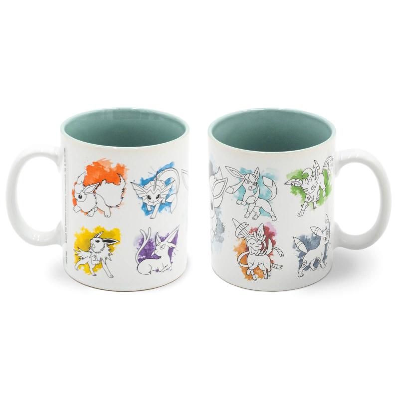 Pokemon - Eevee gift set: mug, glass, 2 x coasters / zestaw prezentowy Pokemon - Eevee: kubek, szklanka, 2 x podkładka - ABS