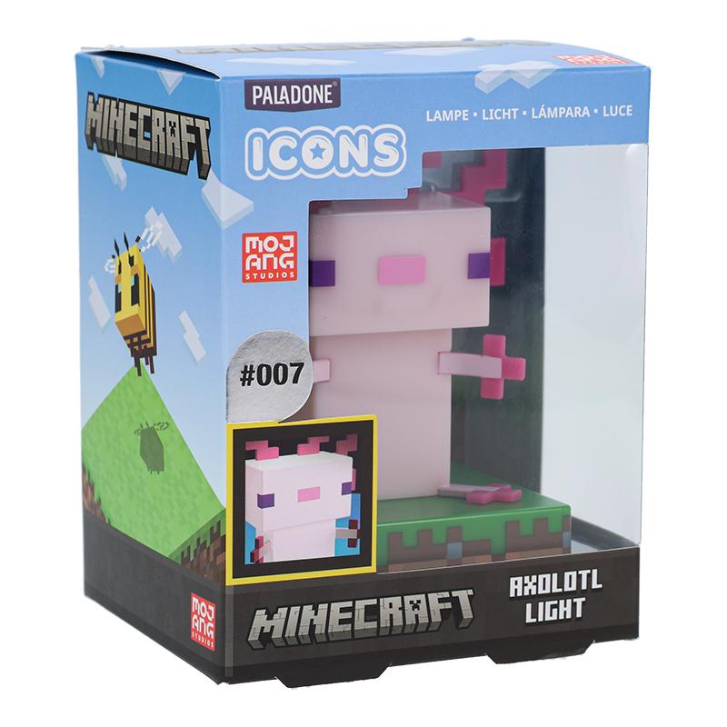 Minecraft Axolotl Icon Light / lampka Minecraft Axolotl