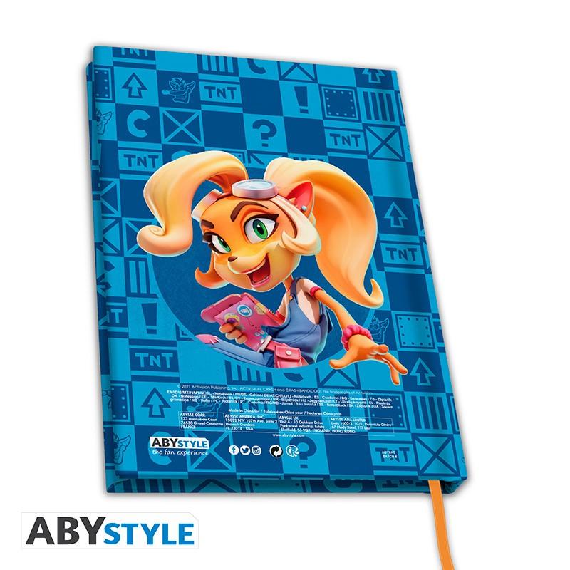 CRASH BANDICOOT A5 Notebook - Crash & Coco / notatnik A5 Crash Bandicoot - Crash & Coco - ABS