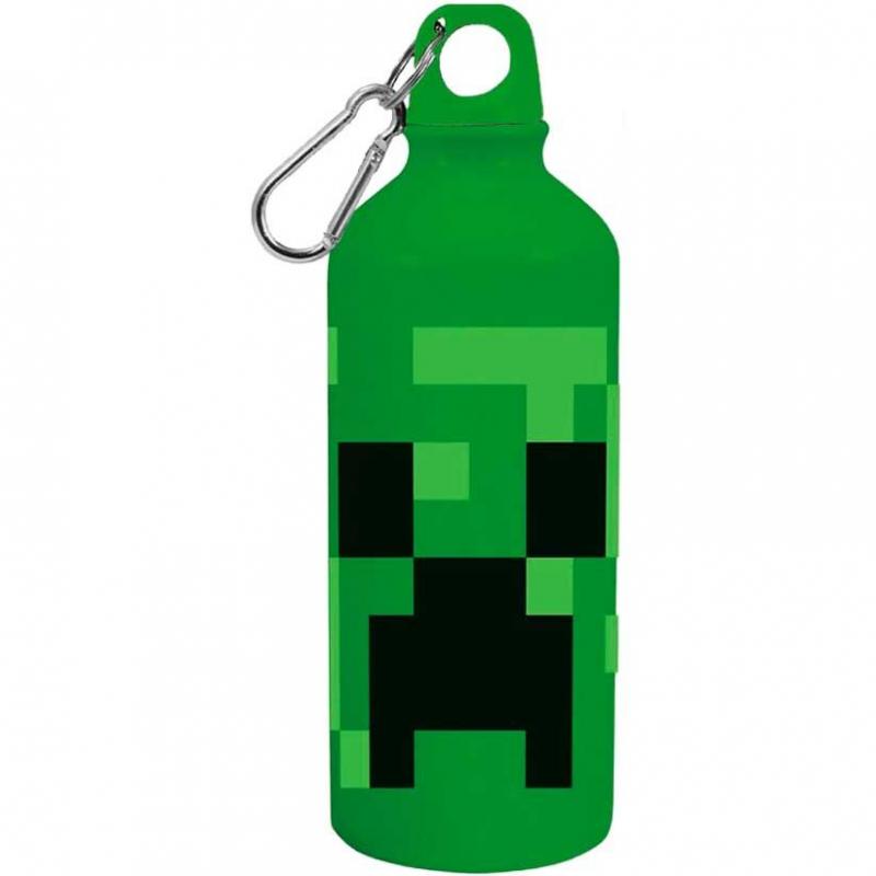 Minecraft set: aluminum bottle and mug / Zestaw Minecraft: butelka wielokrotnego użytku plus kubek