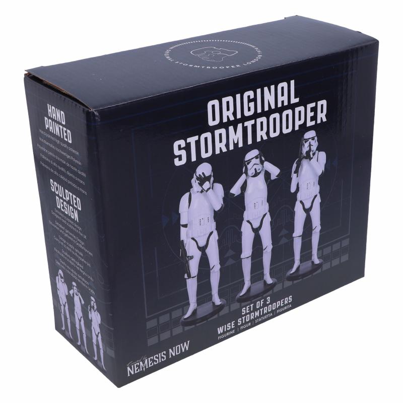 Star Wars Stormtrooper Three Wise (high: 14cm) / Zestaw 3 figurek Gwiezdne Wojny Szturmowiec - trzy mądrale