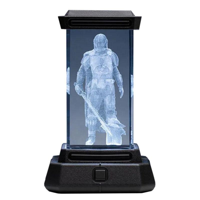 Star War - The Mandalorian holographic light: The Mandalorian (high: 12 cm) / Gwiezdne Wojny - Mandalorian lampka holograficzna (wysokość 12 cm)