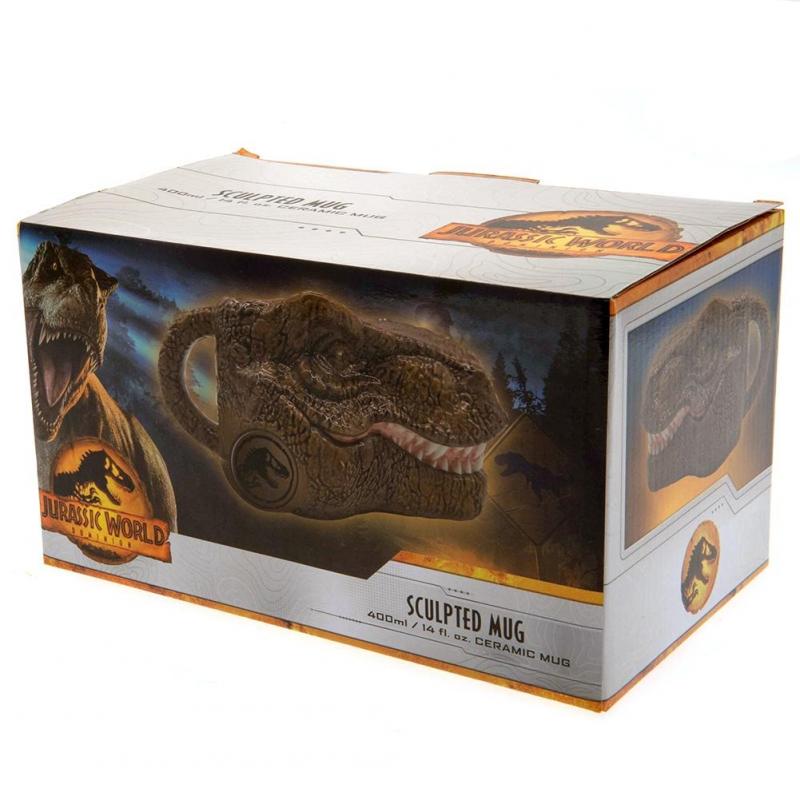 JURASSIC WORLD: DOMINION (DINO HEAD) SCULPTED MUG / kubek 3D Park Jurajski: głowa dinozaura