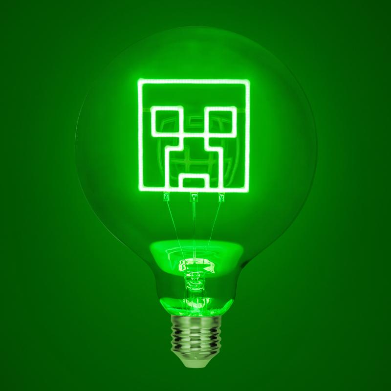 Minecraft Creeper LED Neon Bulb Only / Minecraft Creeper żarówka neonowa