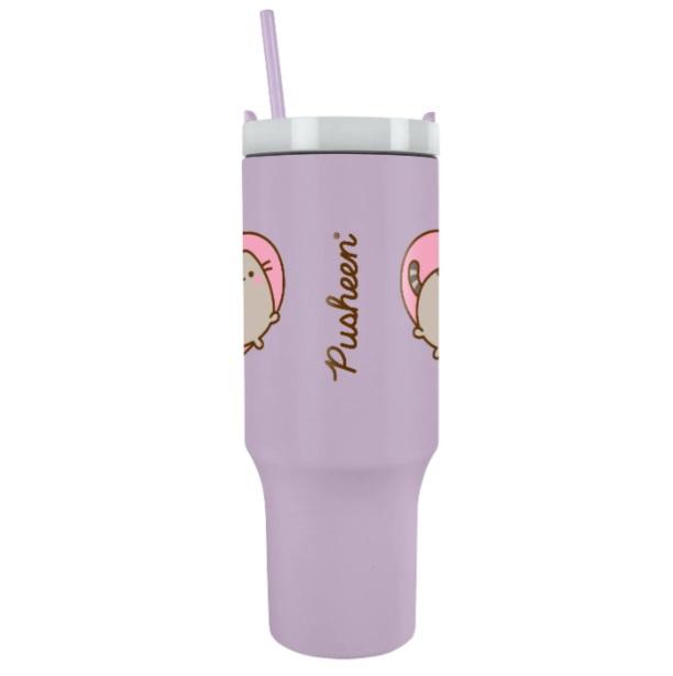 Pusheen (Heart) travel cup with straw (1180 ml) / Pusheen (serce) kubek podróżny ze słomką (1180 ml)