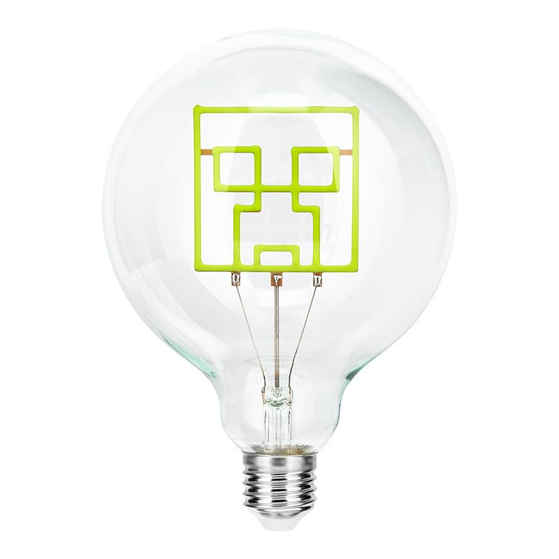 Minecraft Creeper LED Neon Bulb Only / Minecraft Creeper żarówka neonowa