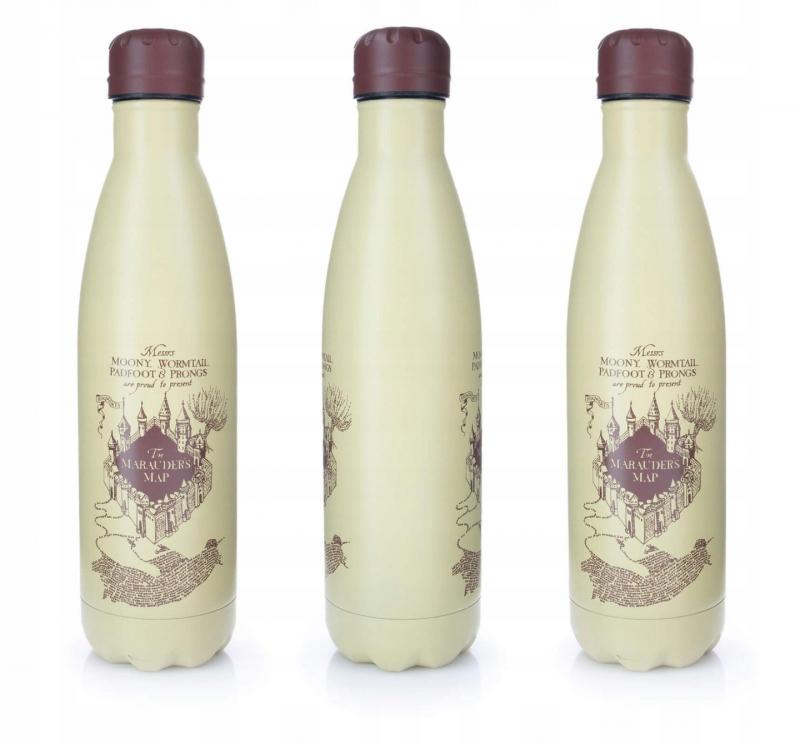 HARRY POTTER (MARAUDERS MAP) METAL DRINKS BOTTLE (540 ml) / Harry Potter butelka metalowa - Mapa Huncwotów (540 ml)