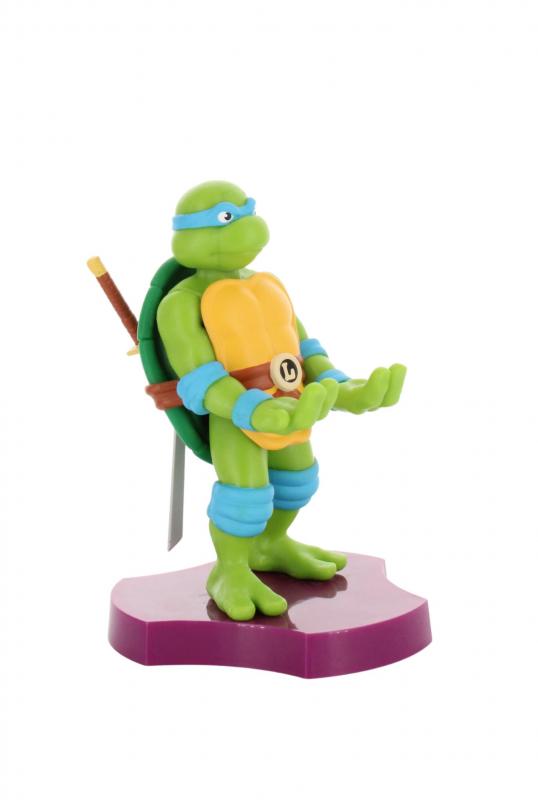 TMNT: Leonardo Cable Guys Holdem - Earbud Holder (11 cm) / Stojak na słuchawki Wojownicze Żółwie Ninja - Leonardo (11 cm)