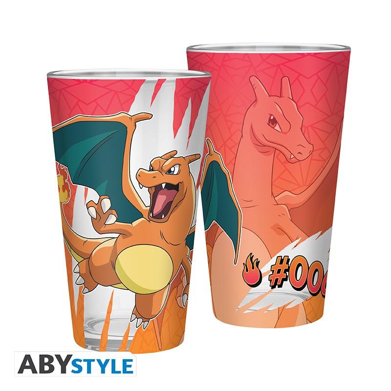 POKEMON Large Glass (400ml) - Charizard / szklanka Pokemon (400 ml) - Charizard - ABS