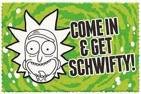 RICK AND MORTY (GET SCHWIFTY) DOOR MAT / wycieraczka Rick and Morty (60 x 40 cm)