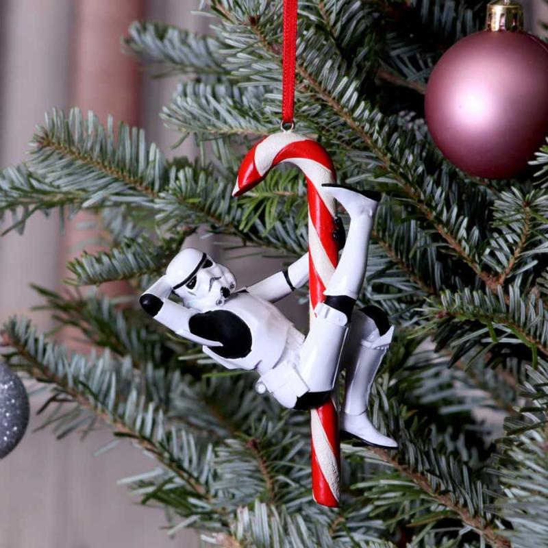 Star Wars Stormtrooper Candy Cane Hanging Ornament (12 cm) / wisząca ozdoba Gwiezdne Wojny - Szturmowiec na lukrecji (12 cm)