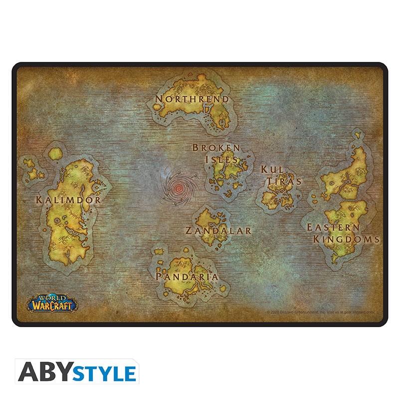 WORLD OF WARCRAFT Gaming Mousepad - Map (35 x 25 cm) / World of Warcraft podkładka pod myszkę Mapa (35 x 25 cm) - ABS